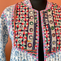 ANAIS Patchwork Short Quilted Cotton Jacket