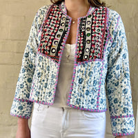quilted jackets, Faro quilted jackets, cotton quilted waist coats, Block Printed Boho Style clothing,  Quilted Handmade Jackets