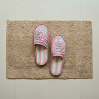 ZINAT CANDY Blockprint Quilted Slippers
