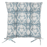 BAROQUE SLATE Blockprint Seat Pad