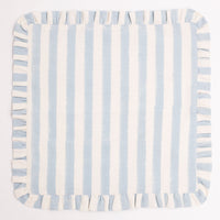 GEORGIA BLUE Stripe Ruffle Placemat