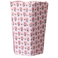 BLUSH Blockprint Paper Waste Basket