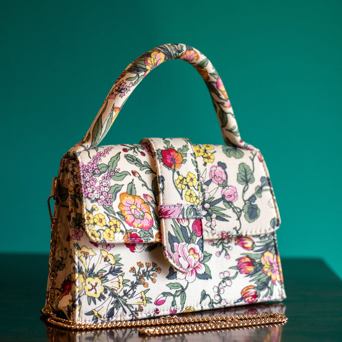 BAGH MIDI Printed Handbag