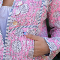 ZINAT CANDY Short Quilted Cotton Jacket