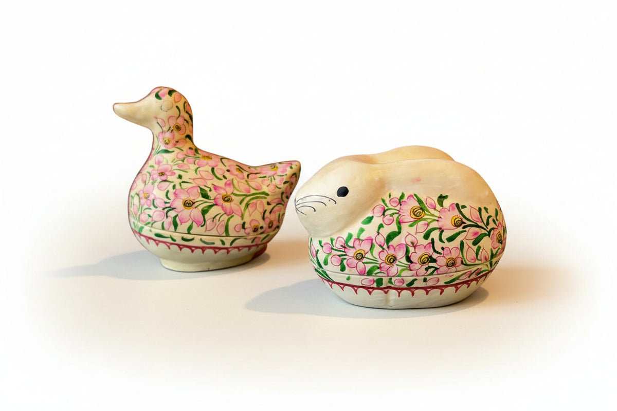 BAGH Pink Papier Mâché Boxes