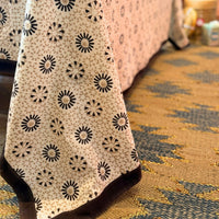 CHAKRA CHOCOLATE Blockprint Tablecloth