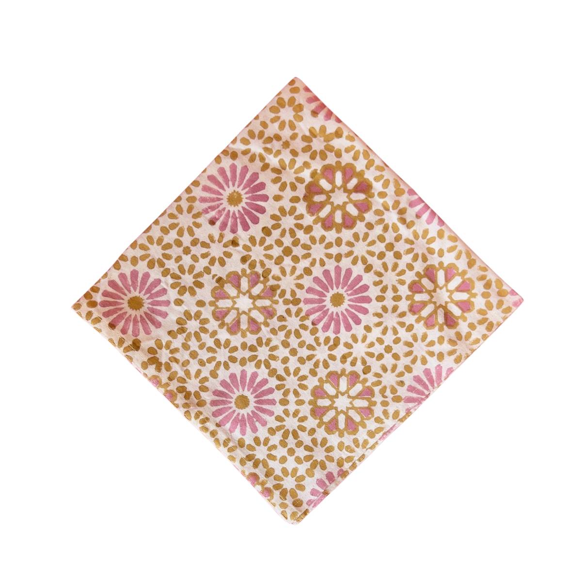 CHAKRA Caramel Blockprint Napkin