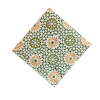 CHAKRA Green Blockprint Napkin