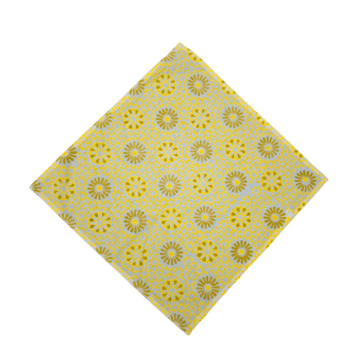 CHAKRA Yellow Blockprint Napkin