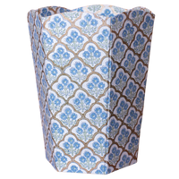 CORNFLOWER Blockprint Paper Waste Basket