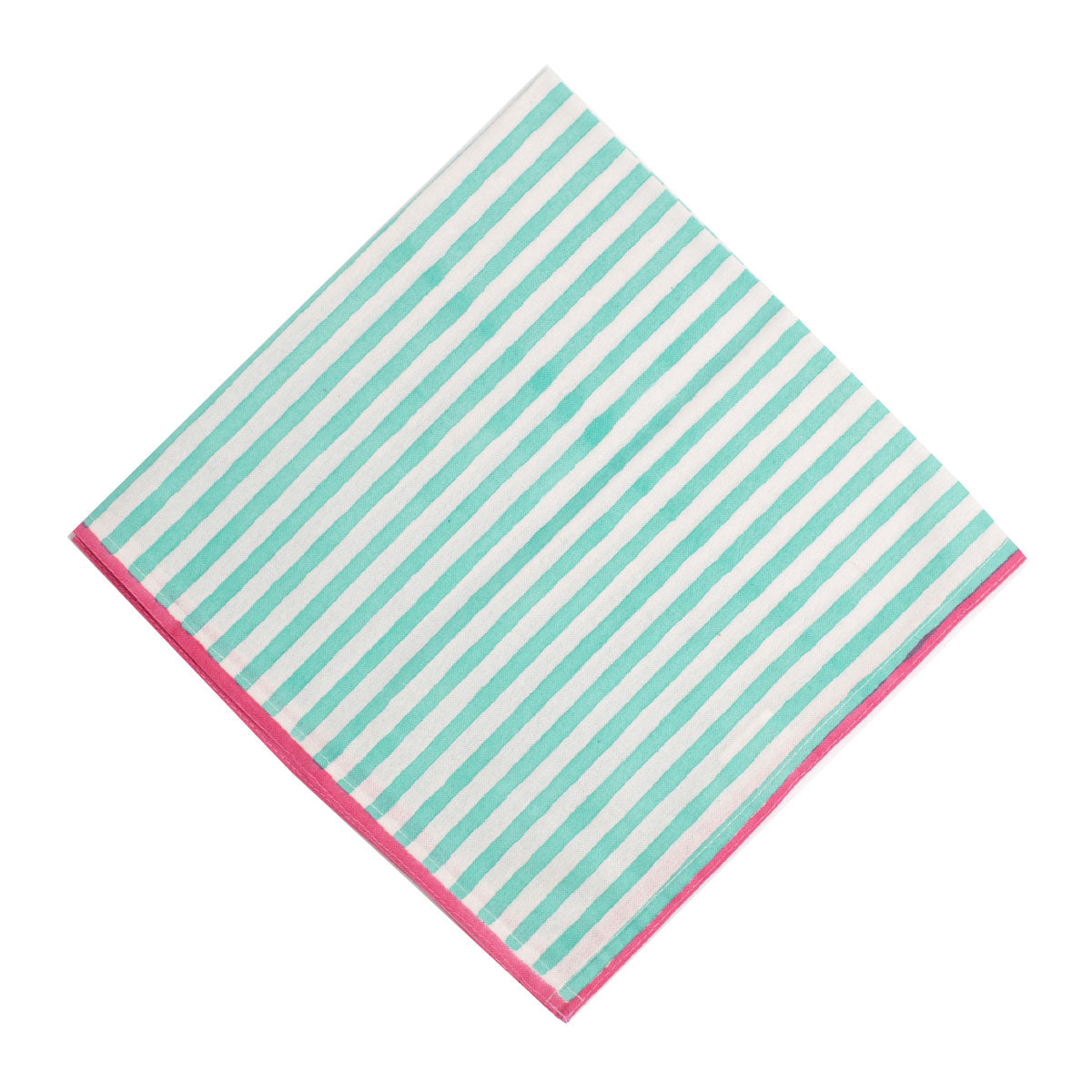 DAHLIA Turquoise Blockprint Napkins