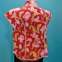 AERIN Quilted Blockprint Gilet
