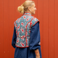 GAIA Quilted Blockprint Gilet