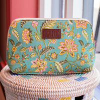 FLEUR Blockprint Wash Bag