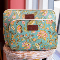 Travel Wash Bags, Toiletry Bags for men, women, Travel Pouches, Block print Wash Bags,  Luxe wash bags, Eco-friendly toiletry bags, Handmade travel pouch, best wash bags for travel, toiletry bag git set, Stylish travel pouches, zipper wash bags