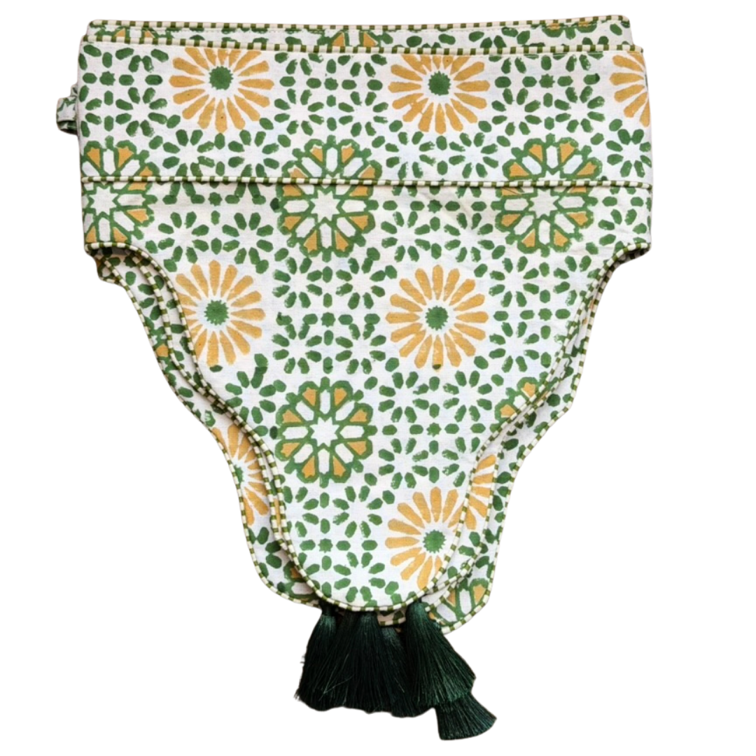 CHAKRA Blockprint Tassel Bunting