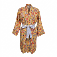 SOPHIE Short Blockprint Dressing Gown