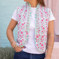 HARPER Quilted Blockprint Gilet