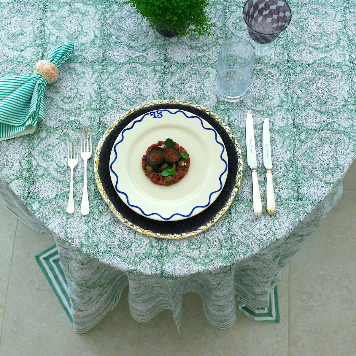 Jade_Baroque_Blockprint_Cotton_Tablecloth