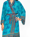 IRIS Long Silk Kimono