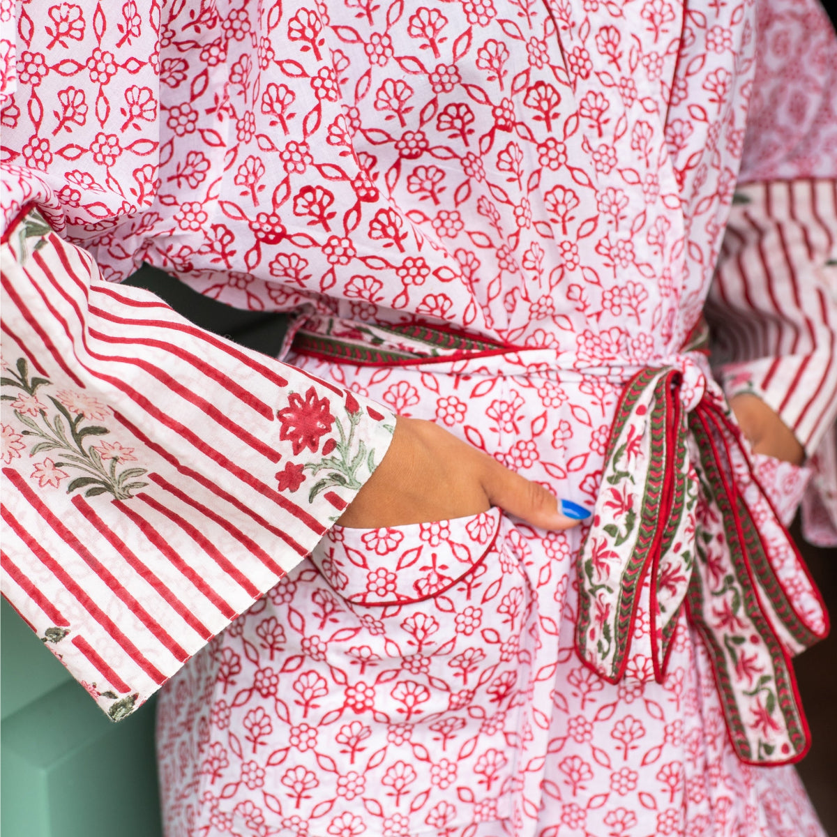 LALI Blockprint Dressing Gown
