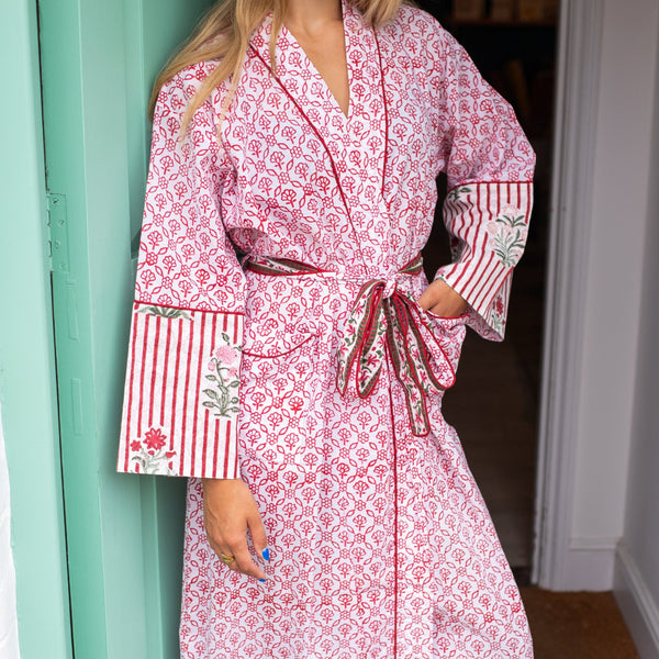 LALI Blockprint Dressing Gown