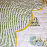 PRE-ORDER MANALI Padded Scallop Bedspread