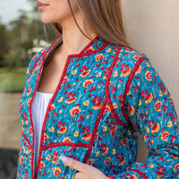 MARLO Short Quilted Cotton Jacket