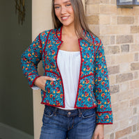 MARLO Short Quilted Cotton Jacket