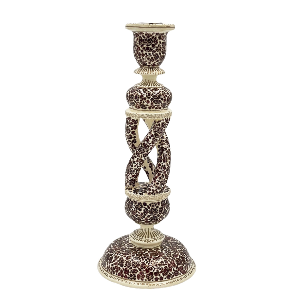 MEHR Burgundy & Gold Candle Holder