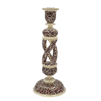 MEHR Burgundy & Gold Candle Holder