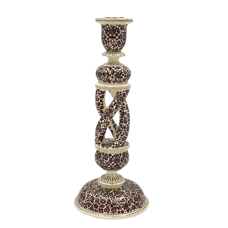 MEHR Burgundy & Gold Candle Holder