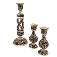 MEHR Burgundy & Gold Candle Holder