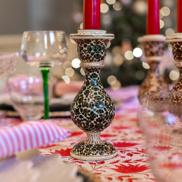 FARO MEHR Forest & Gold Candle Holder (Pair)