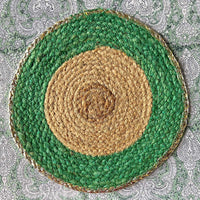 jute placemats, jute trivets, pink, placemats, hemp placemats