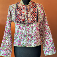 MEADOW Patchwork Short Quilted Cotton Jacket