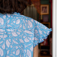 NILAYA Cap Sleeve Blockprint Nightie