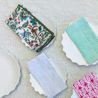 NILOFER TEAL Blockprint Napkins