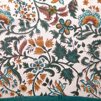 NILOFER TEAL Blockprint Tablecloth