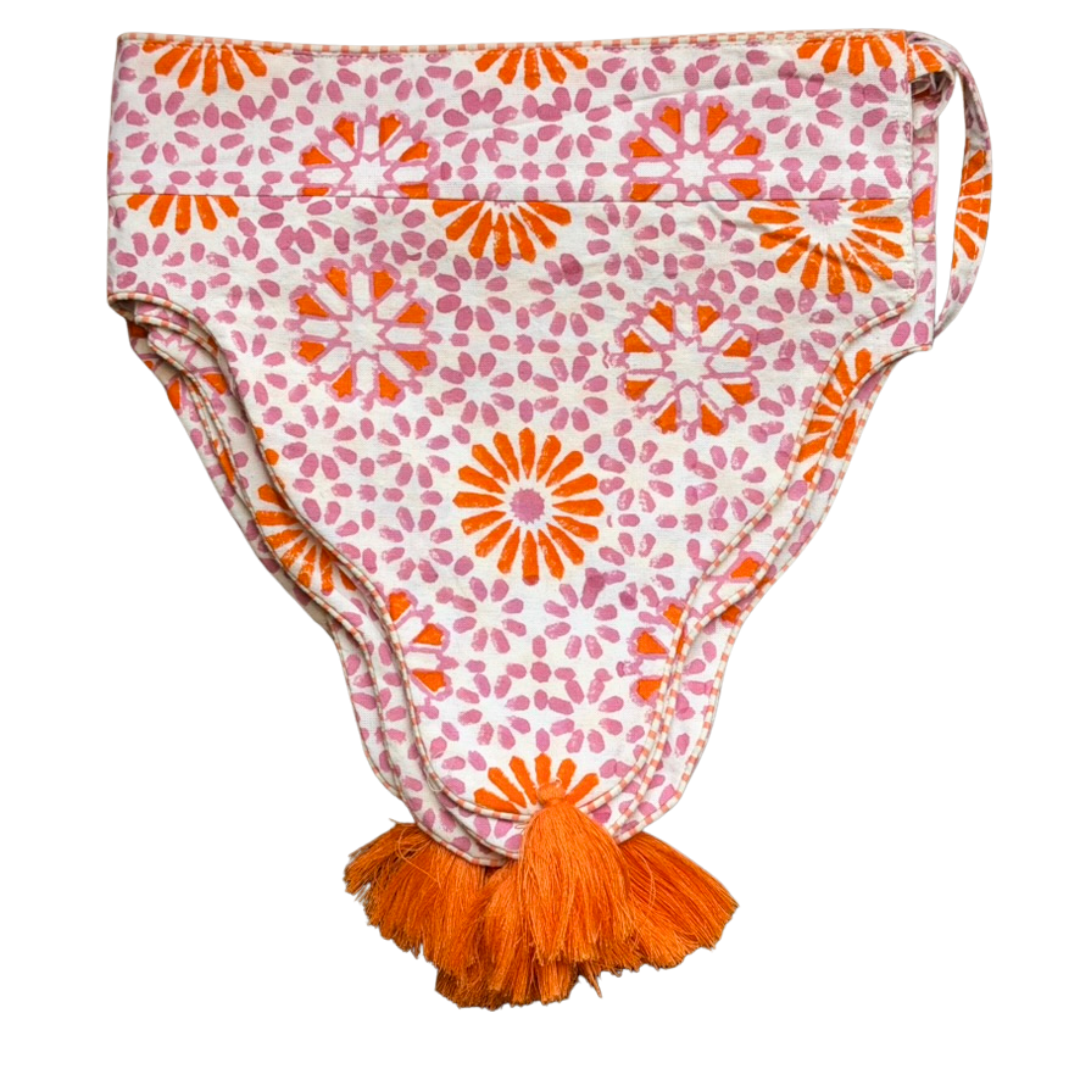 CHAKRA Blockprint Tassel Bunting