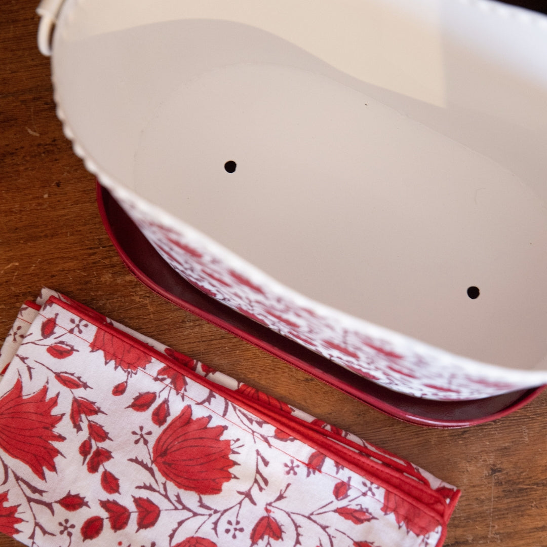 PETAL Tabletop Iron Planter & Tray Set