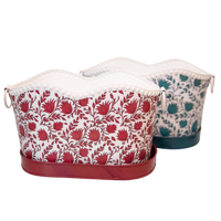 PETAL Tabletop Iron Planter & Tray Set
