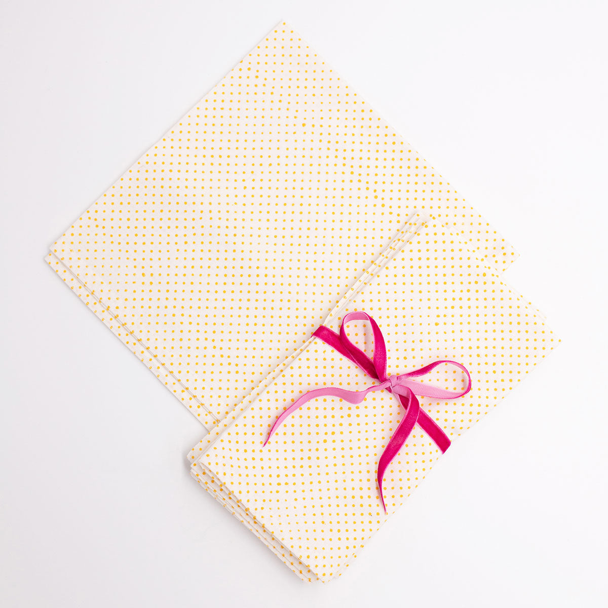 OCHRE Polka Blockprint Napkins