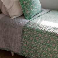 RIO Reversible Kantha Bed Quilt