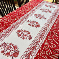 RUBY RU Blockprint Table Runner