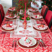RUBY RU Blockprint Table Runner