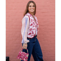 SHAIRA Quilted Blockprint Gilet