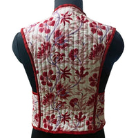 SHAIRA Quilted Blockprint Gilet