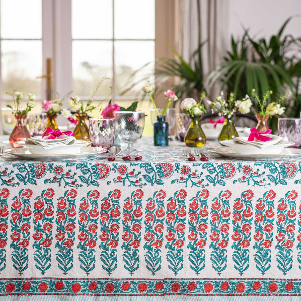 SHALIMAR Blockprint Tablecloth