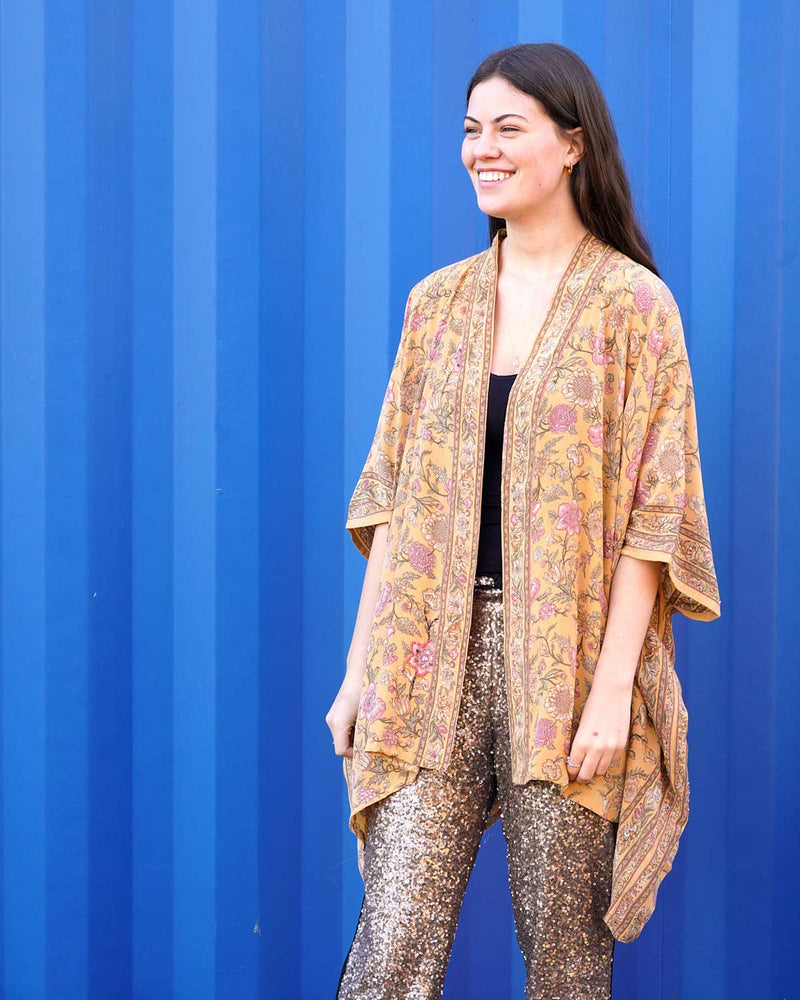 ZAINA Silk Swing Jacket